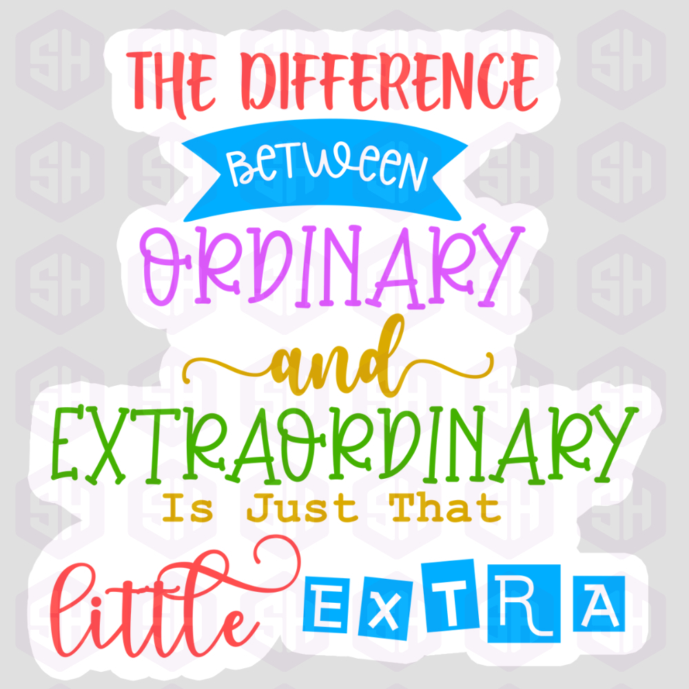 Sticker Haul | the difference between ordinary and extraordinary is just that little extra