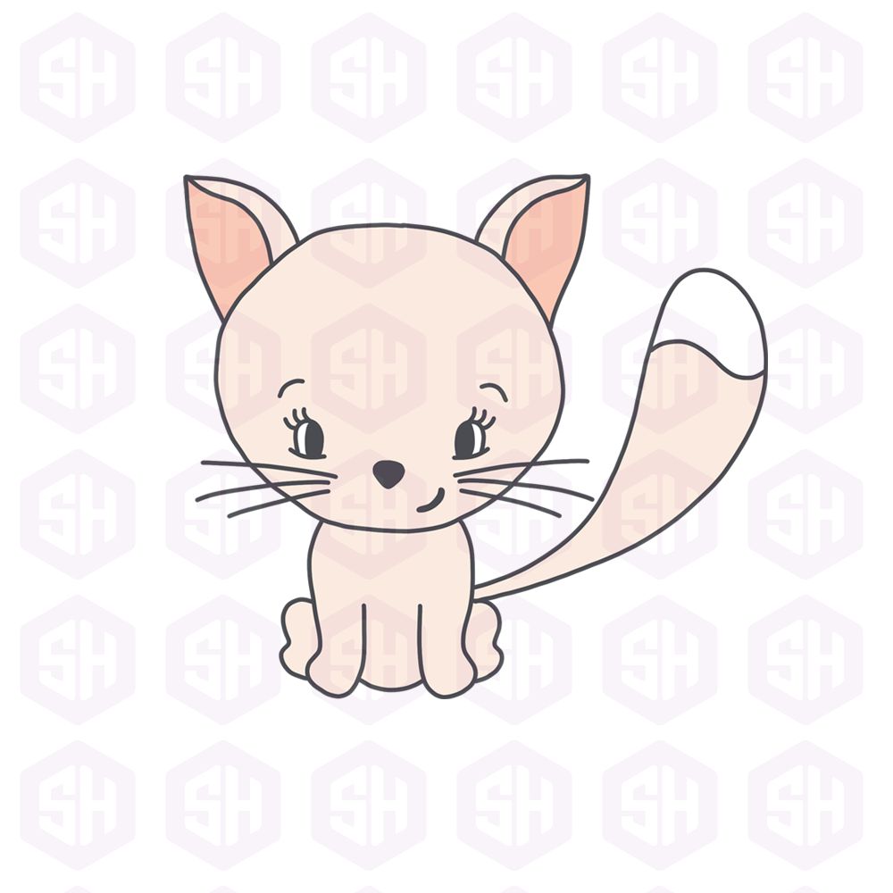 Sticker Haul | peachy kitty with side smile