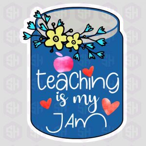 Sticker Haul | teaching is my jam, blue