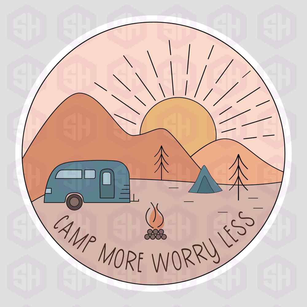 Sticker Haul | camp more worry less